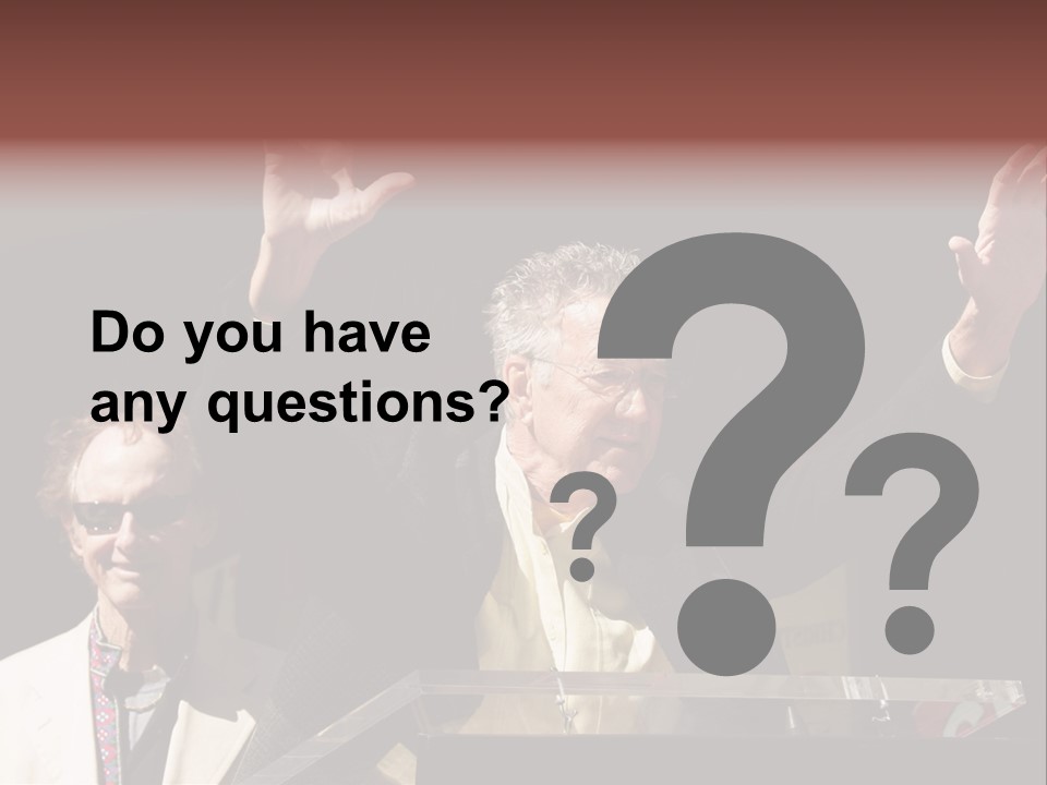 A Man Giving A Speech At A Podium PowerPoint Template