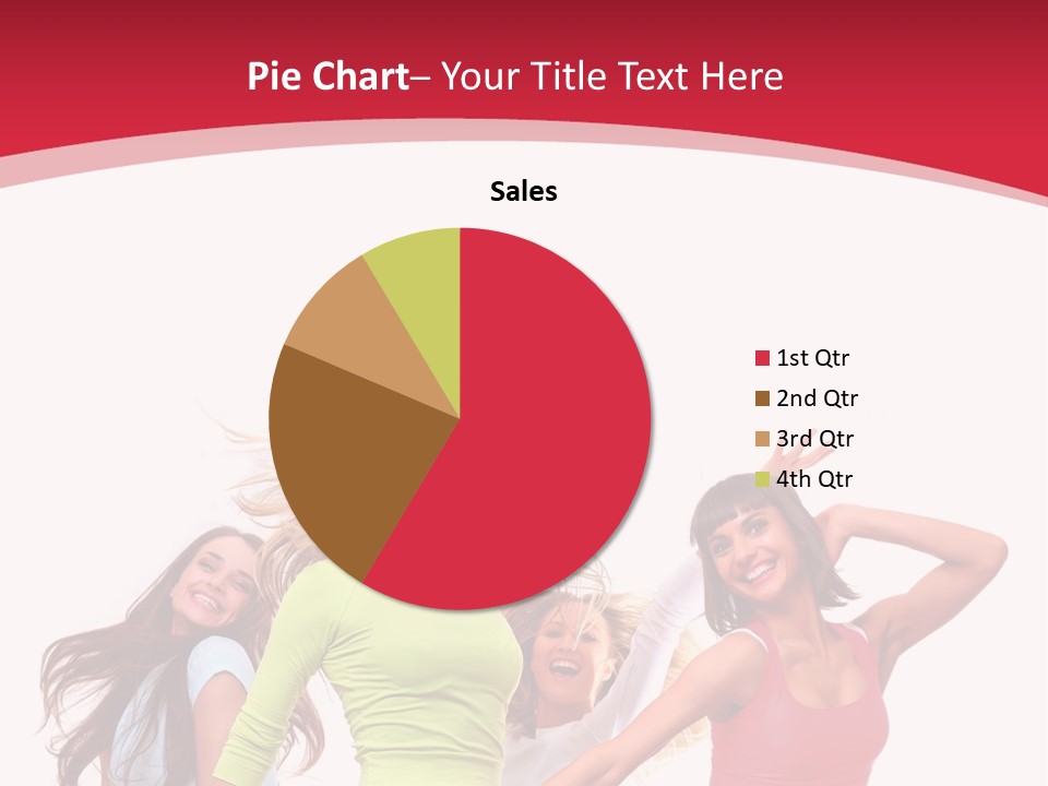 A Group Of Young Women Are Dancing Together PowerPoint Template