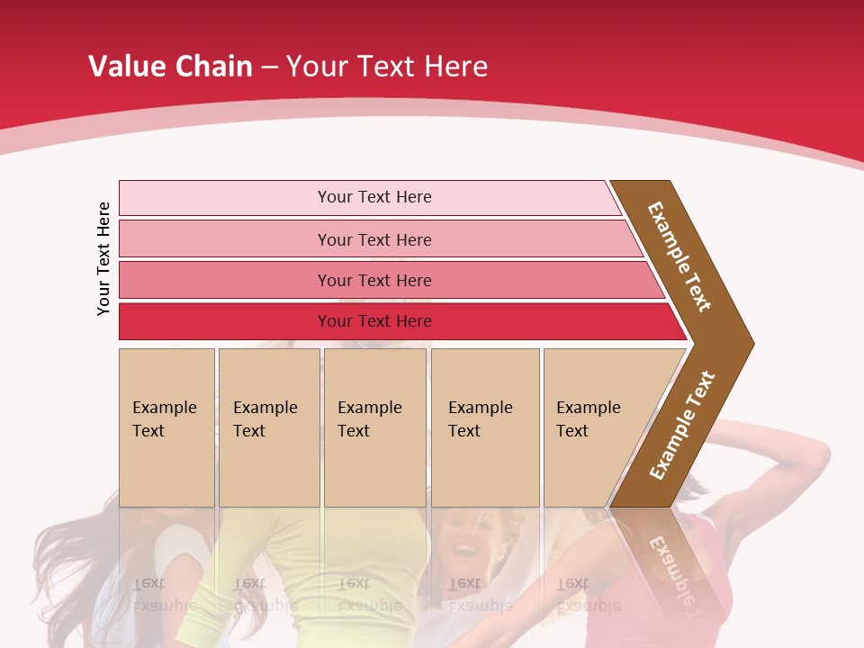 A Group Of Young Women Are Dancing Together PowerPoint Template