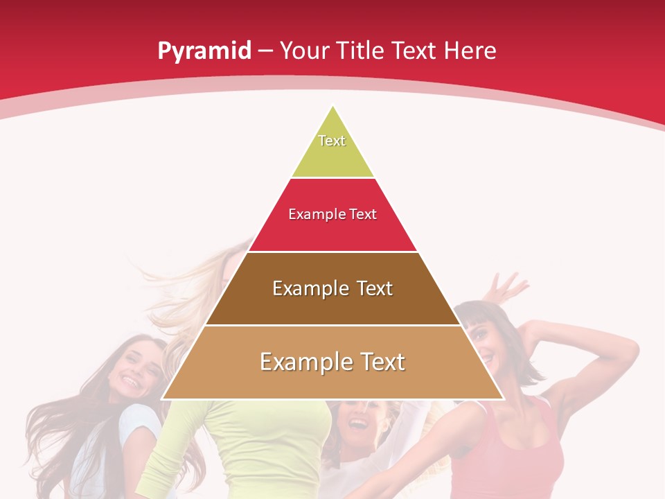 A Group Of Young Women Are Dancing Together PowerPoint Template