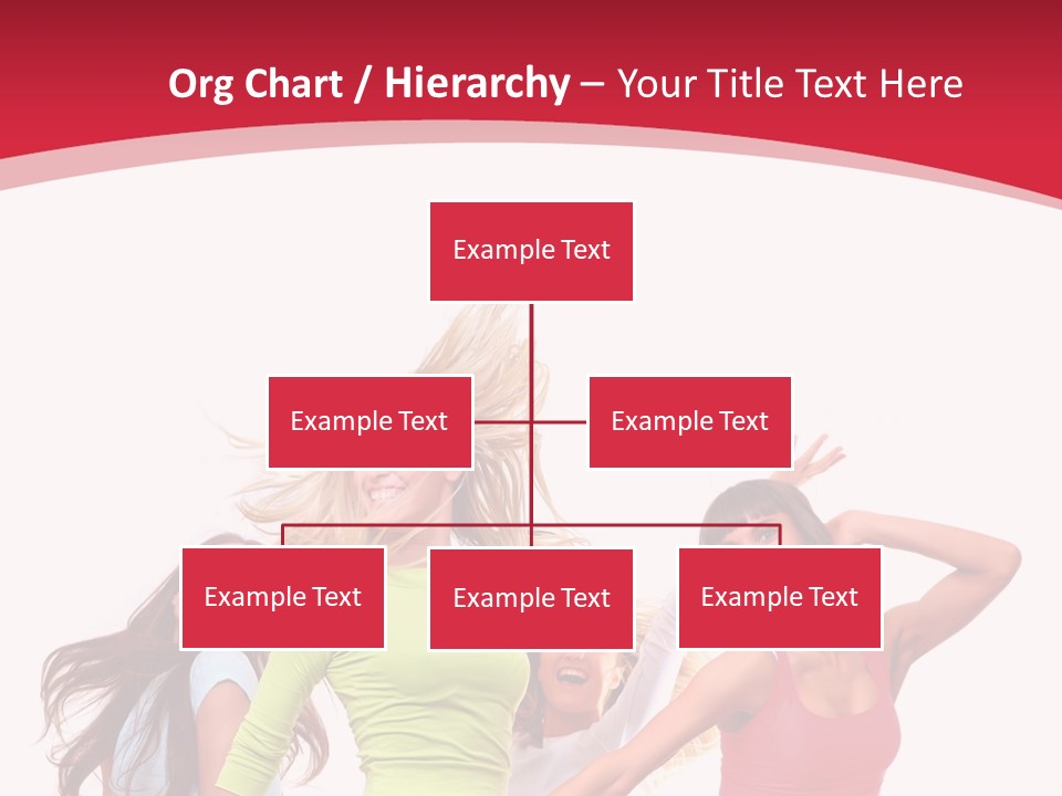 A Group Of Young Women Are Dancing Together PowerPoint Template