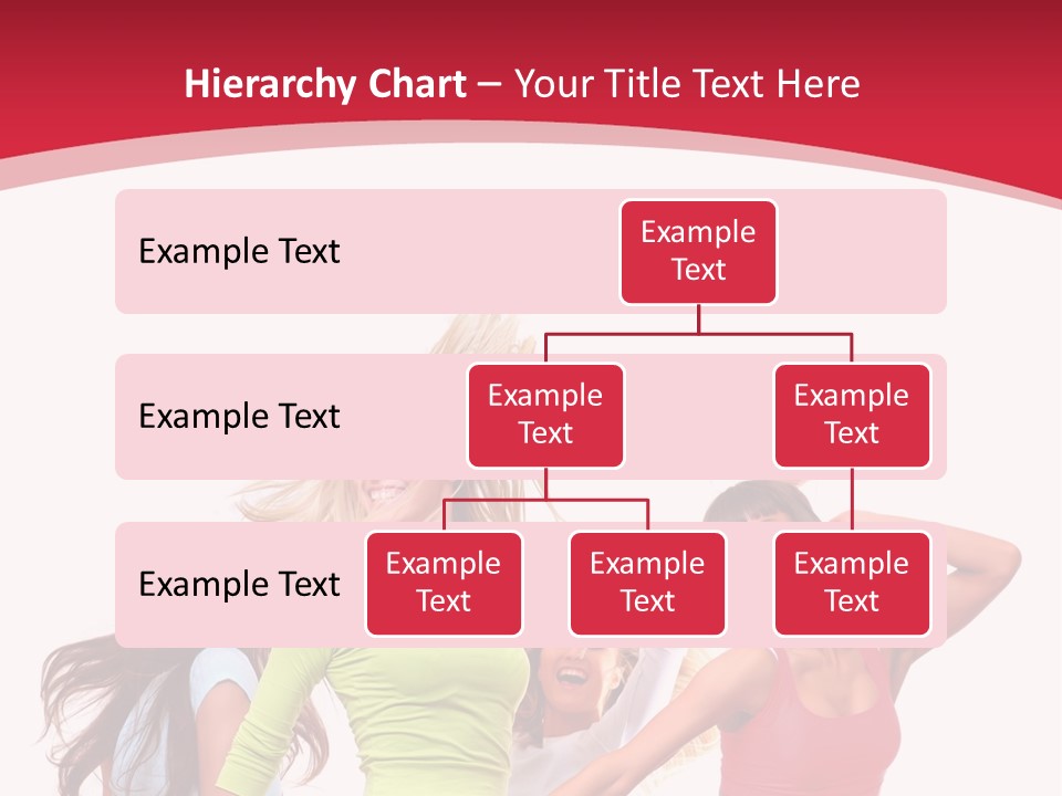 A Group Of Young Women Are Dancing Together PowerPoint Template