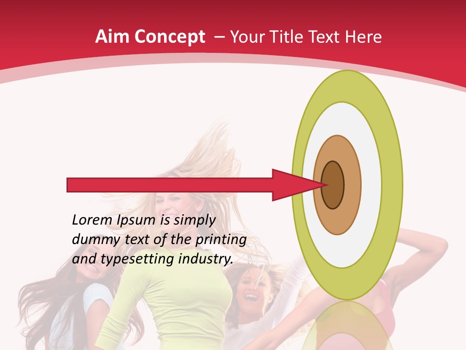 A Group Of Young Women Are Dancing Together PowerPoint Template