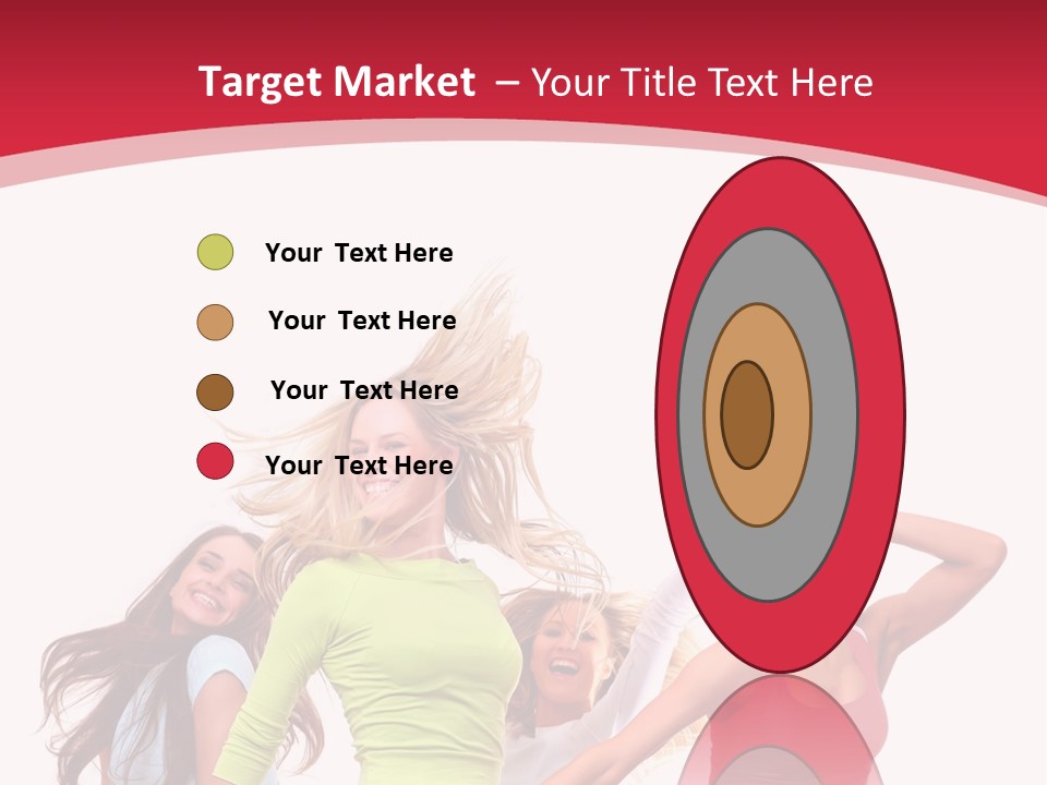 A Group Of Young Women Are Dancing Together PowerPoint Template