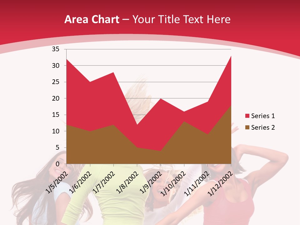 A Group Of Young Women Are Dancing Together PowerPoint Template