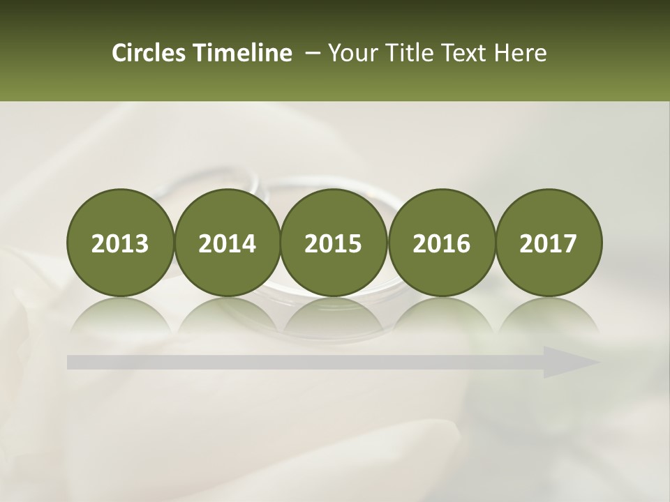 Two Wedding Rings Sitting On Top Of A White Rose PowerPoint Template