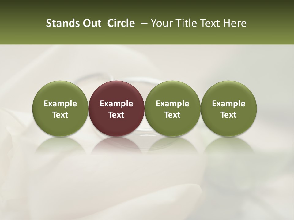 Two Wedding Rings Sitting On Top Of A White Rose PowerPoint Template