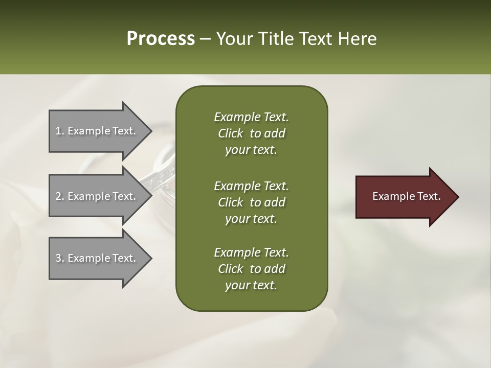 Two Wedding Rings Sitting On Top Of A White Rose PowerPoint Template