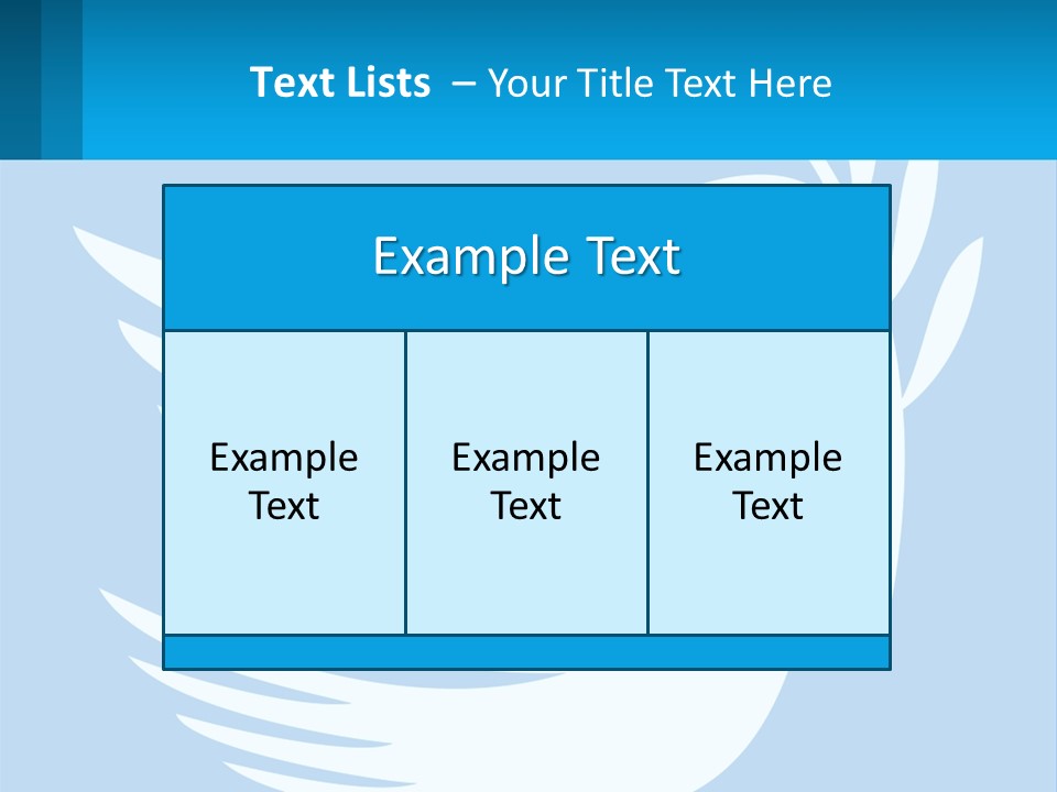 A White Dove With A Twig On A Blue Background PowerPoint Template