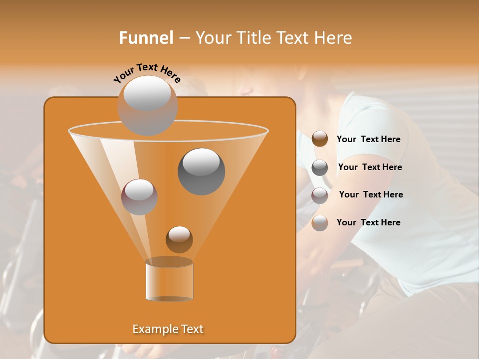 A Group Of People Riding Stationary Bikes In A Gym PowerPoint Template