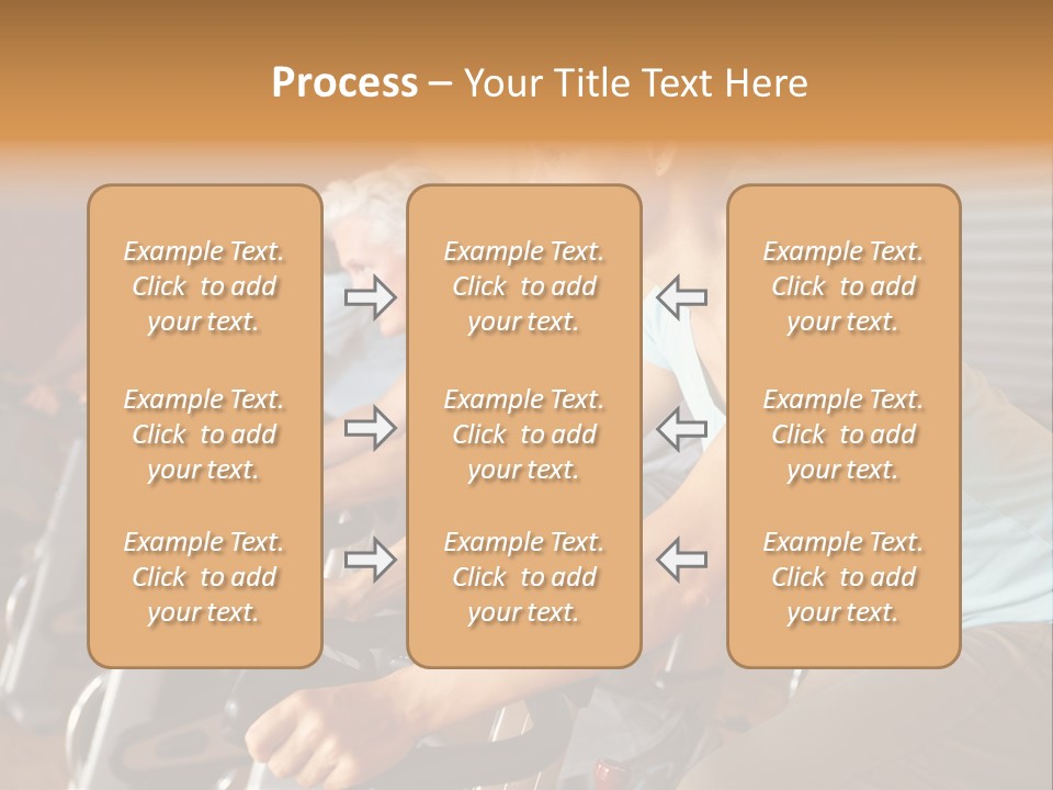 A Group Of People Riding Stationary Bikes In A Gym PowerPoint Template