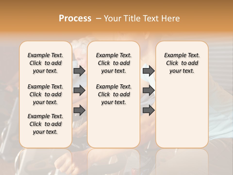 A Group Of People Riding Stationary Bikes In A Gym PowerPoint Template