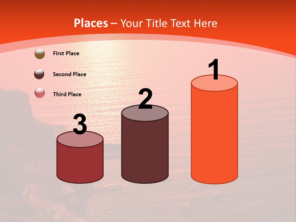 A Large Body Of Water With A Boat In The Distance PowerPoint Template