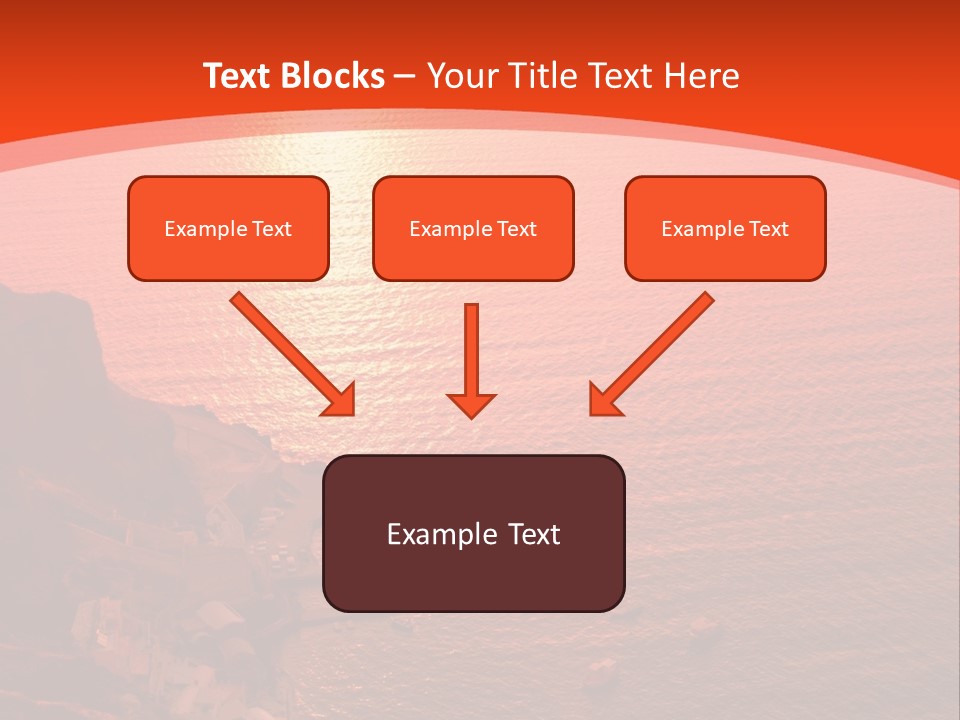 A Large Body Of Water With A Boat In The Distance PowerPoint Template