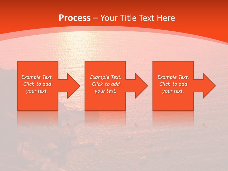 A Large Body Of Water With A Boat In The Distance PowerPoint Template