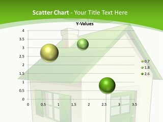A House With Green Leaves On Top Of It PowerPoint Template