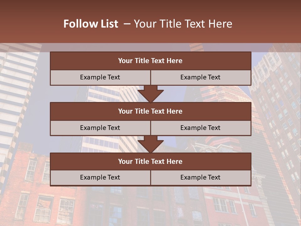 A Group Of Buildings With A Blue Sky In The Background PowerPoint Template