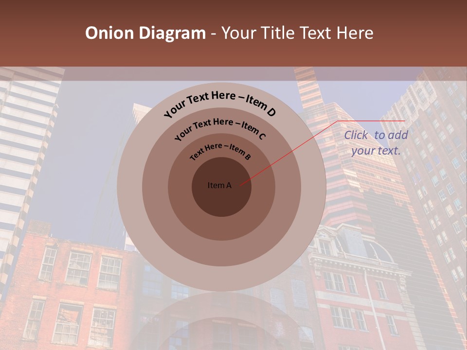 A Group Of Buildings With A Blue Sky In The Background PowerPoint Template