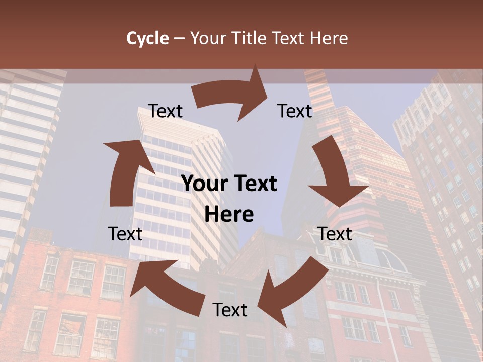 A Group Of Buildings With A Blue Sky In The Background PowerPoint Template