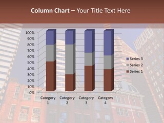 A Group Of Buildings With A Blue Sky In The Background PowerPoint Template