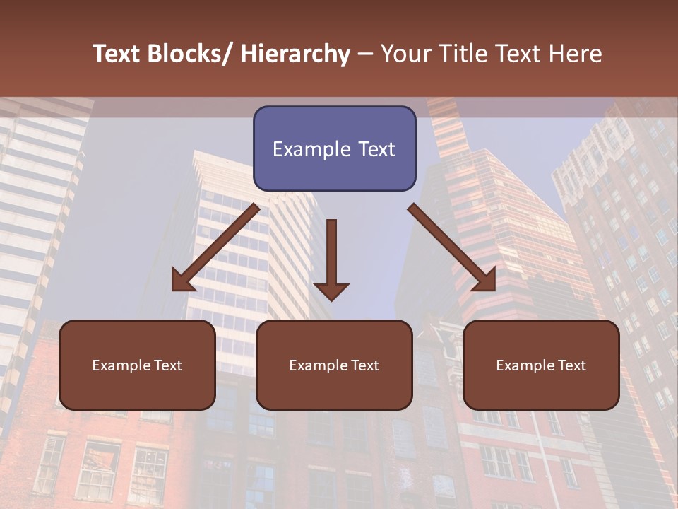 A Group Of Buildings With A Blue Sky In The Background PowerPoint Template
