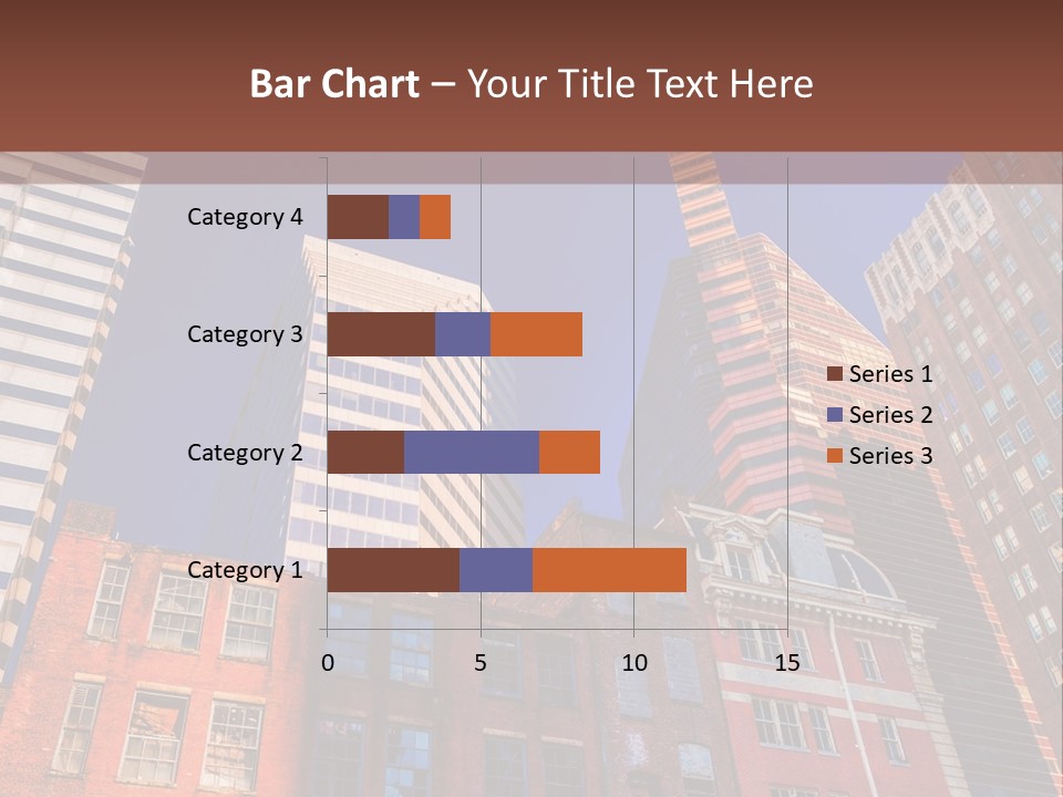 A Group Of Buildings With A Blue Sky In The Background PowerPoint Template