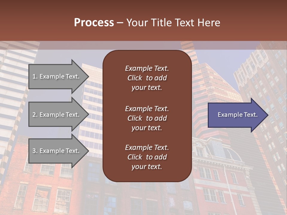 A Group Of Buildings With A Blue Sky In The Background PowerPoint Template