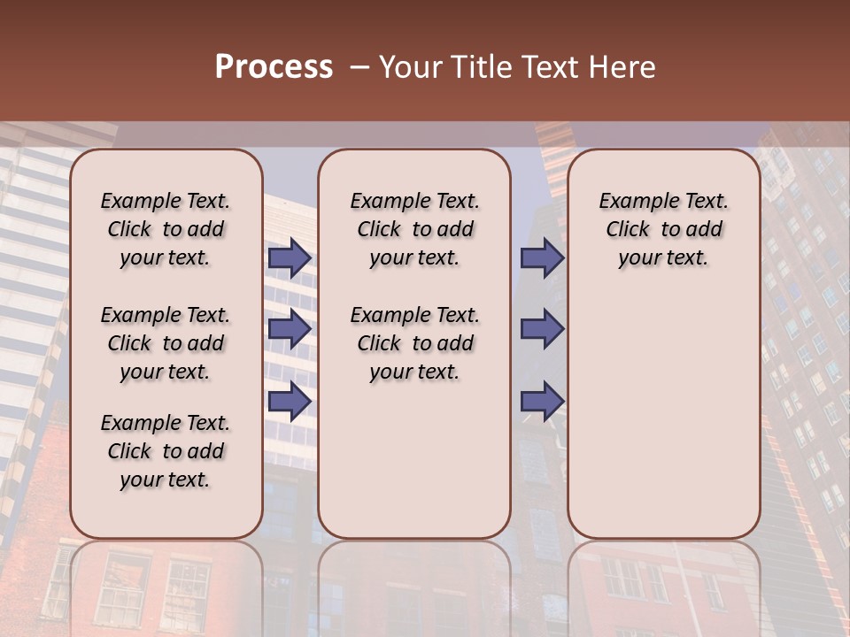 A Group Of Buildings With A Blue Sky In The Background PowerPoint Template