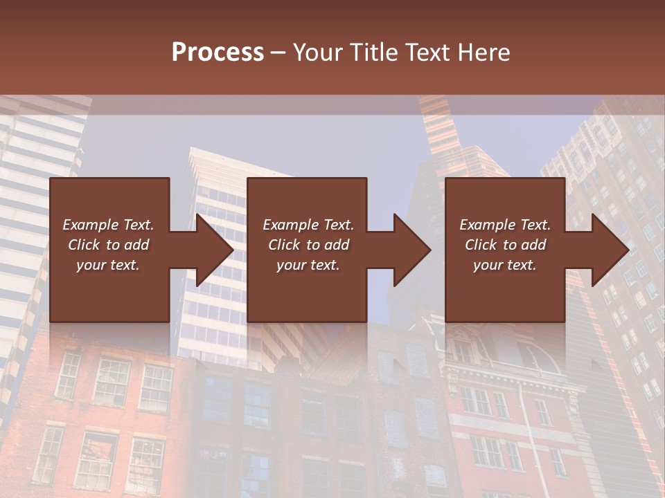 A Group Of Buildings With A Blue Sky In The Background PowerPoint Template