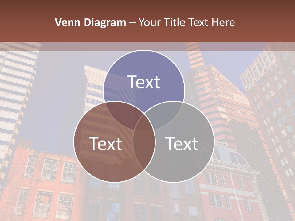 A Group Of Buildings With A Blue Sky In The Background PowerPoint Template