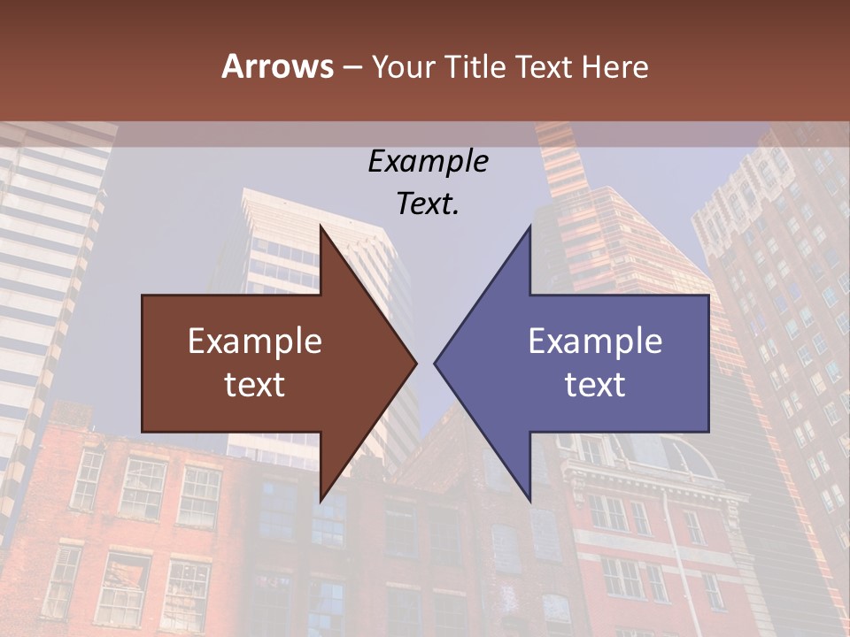 A Group Of Buildings With A Blue Sky In The Background PowerPoint Template