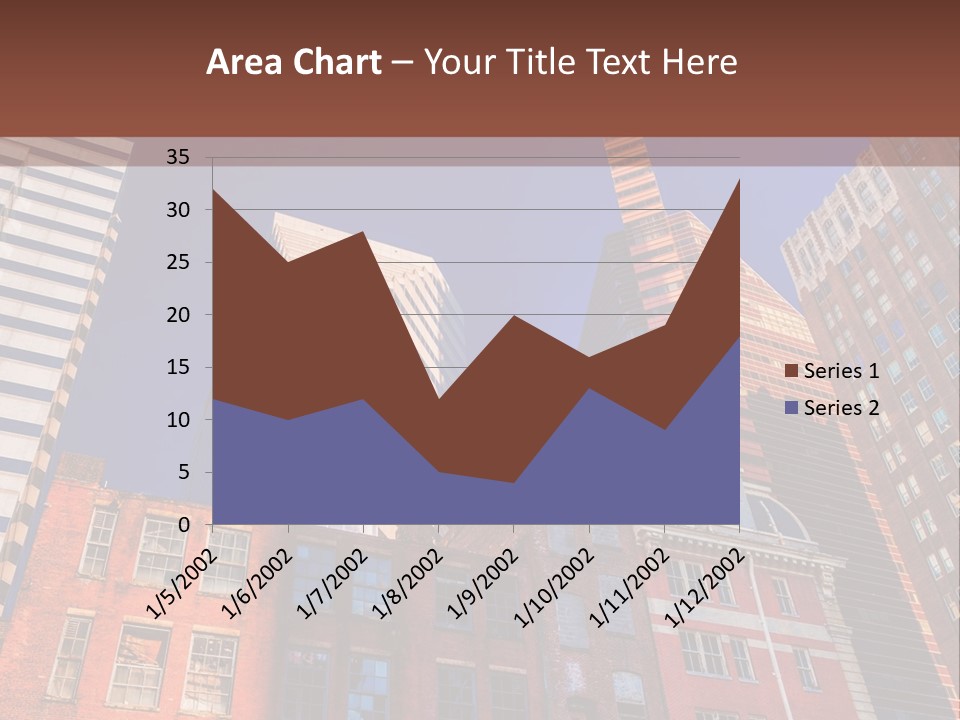 A Group Of Buildings With A Blue Sky In The Background PowerPoint Template