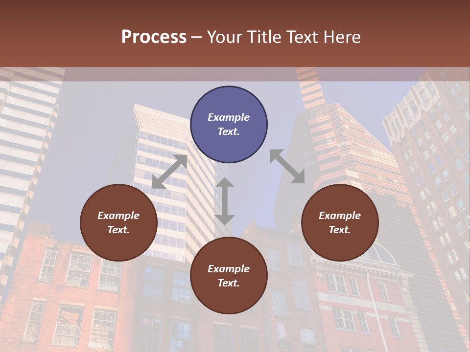 A Group Of Buildings With A Blue Sky In The Background PowerPoint Template
