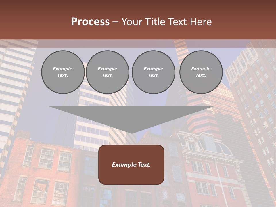 A Group Of Buildings With A Blue Sky In The Background PowerPoint Template