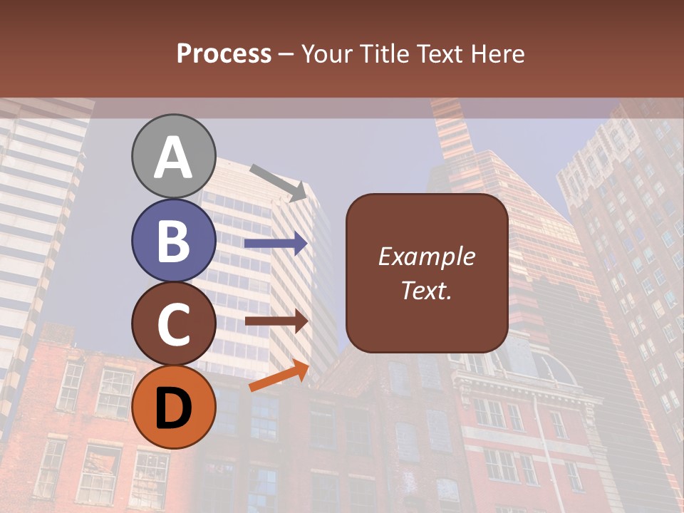 A Group Of Buildings With A Blue Sky In The Background PowerPoint Template