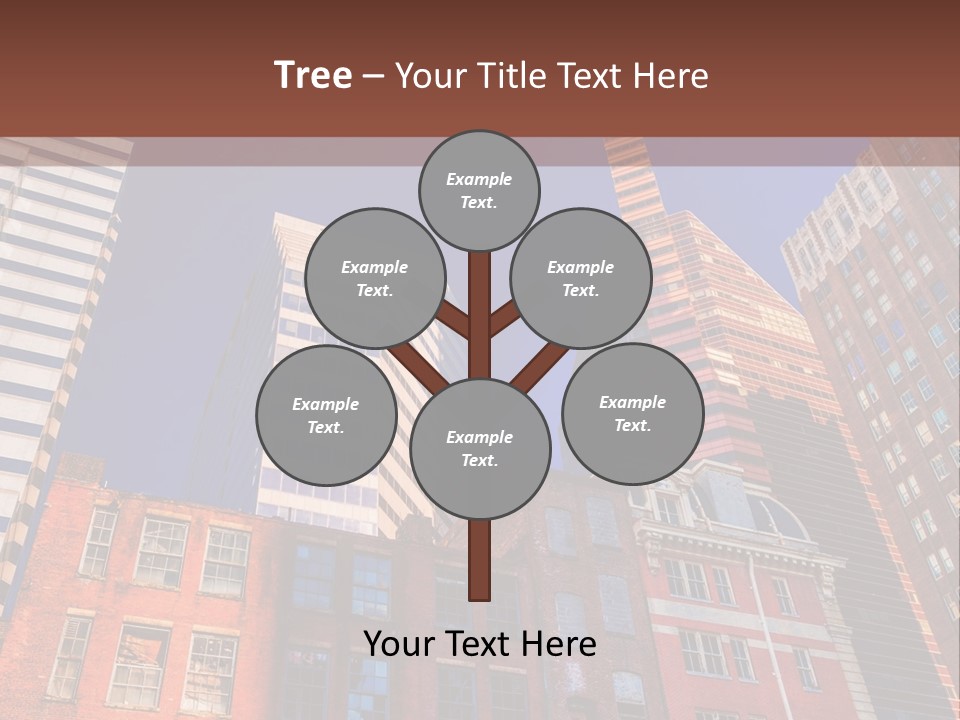 A Group Of Buildings With A Blue Sky In The Background PowerPoint Template