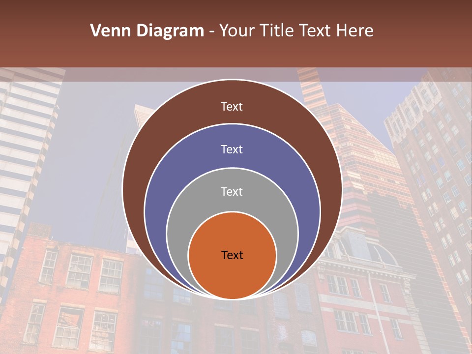 A Group Of Buildings With A Blue Sky In The Background PowerPoint Template
