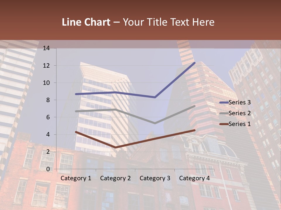 A Group Of Buildings With A Blue Sky In The Background PowerPoint Template