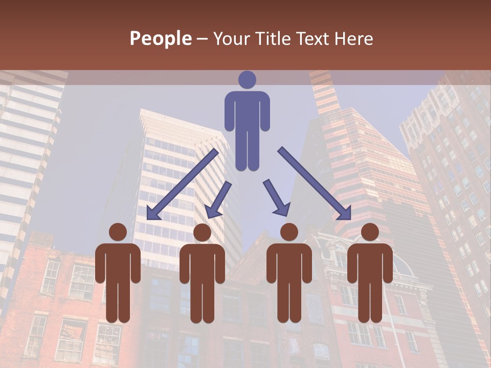 A Group Of Buildings With A Blue Sky In The Background PowerPoint Template