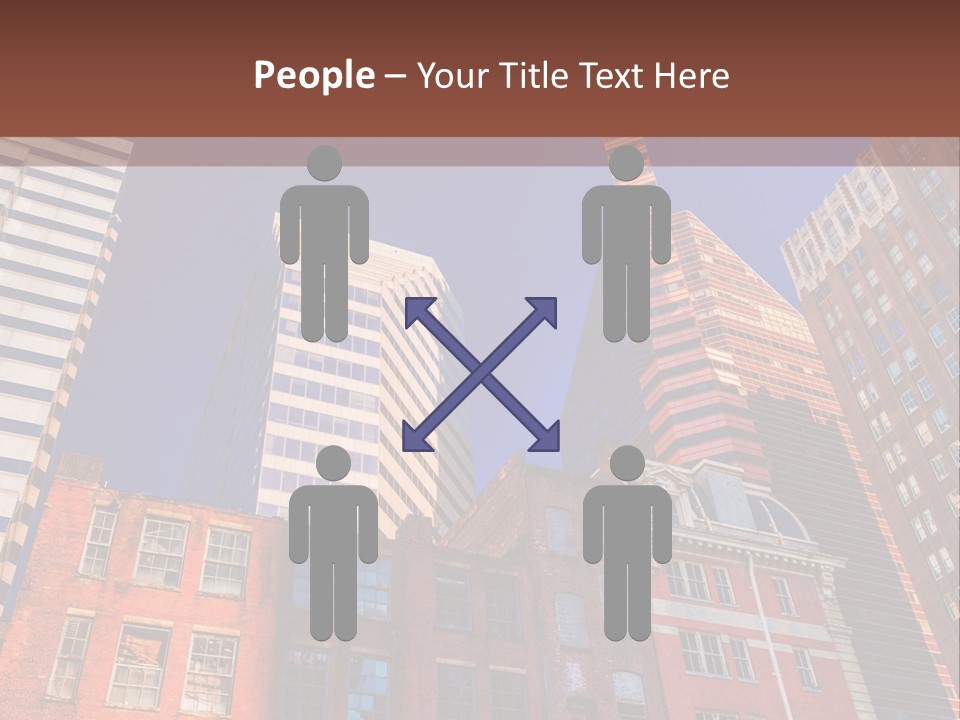 A Group Of Buildings With A Blue Sky In The Background PowerPoint Template