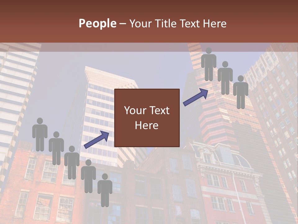 A Group Of Buildings With A Blue Sky In The Background PowerPoint Template