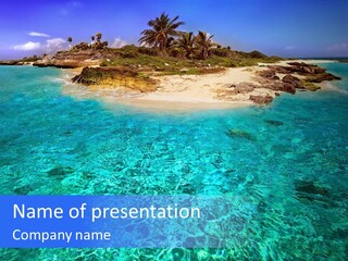 An Island In The Middle Of A Body Of Water PowerPoint Template