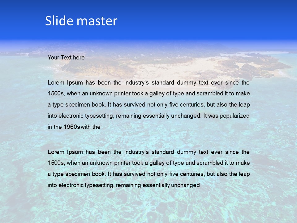 An Island In The Middle Of A Body Of Water PowerPoint Template