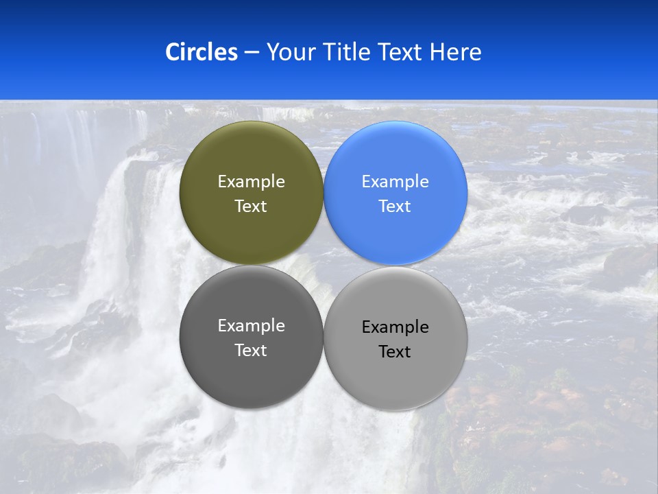 A Large Waterfall With Water Coming Out Of It PowerPoint Template