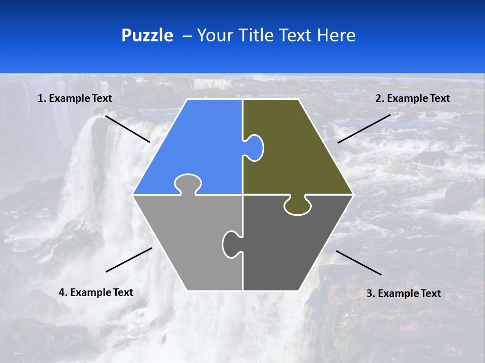 A Large Waterfall With Water Coming Out Of It PowerPoint Template