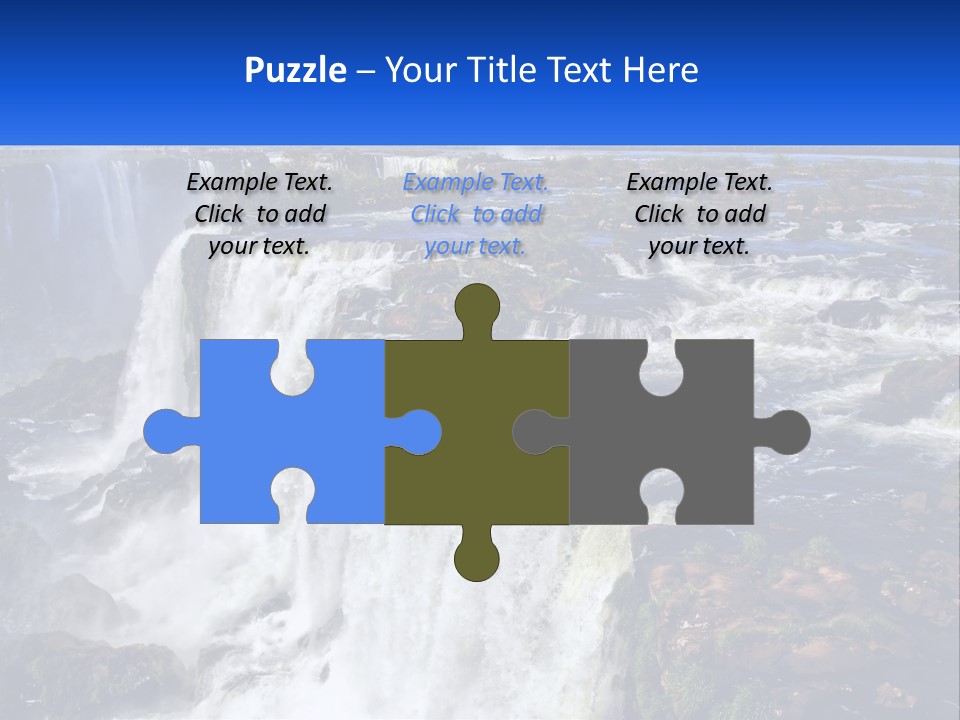 A Large Waterfall With Water Coming Out Of It PowerPoint Template