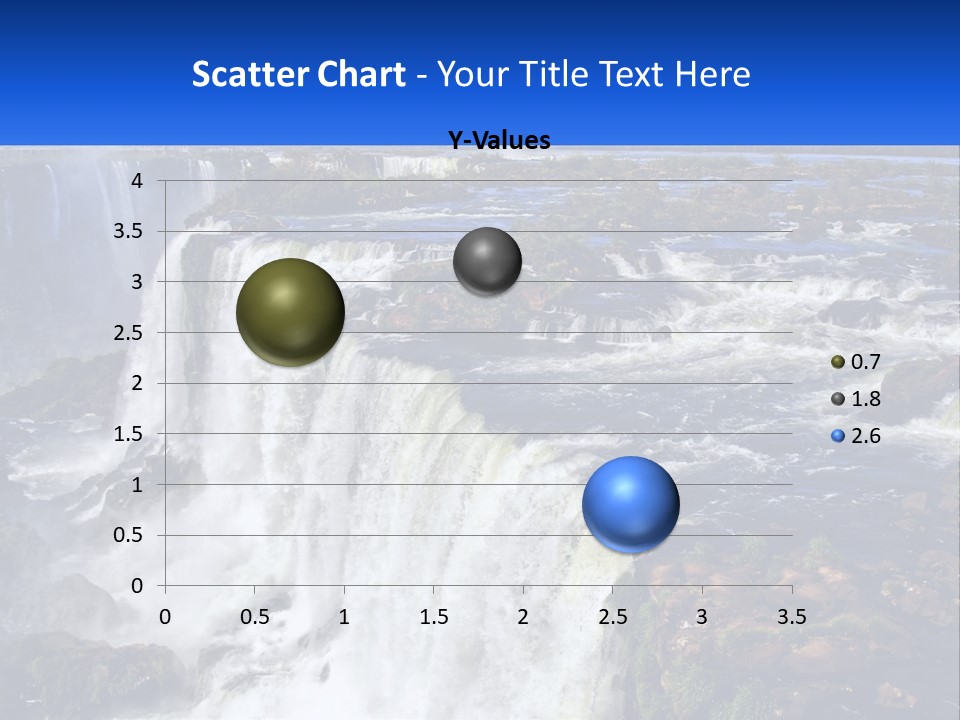 A Large Waterfall With Water Coming Out Of It PowerPoint Template