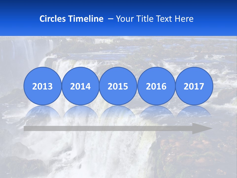 A Large Waterfall With Water Coming Out Of It PowerPoint Template