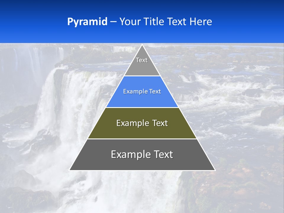 A Large Waterfall With Water Coming Out Of It PowerPoint Template