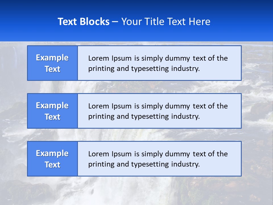 A Large Waterfall With Water Coming Out Of It PowerPoint Template